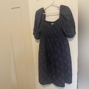 Gap girls blue square necked dress
